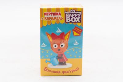 Фигурка и Карамель Happy Box Три Кота 30 гр