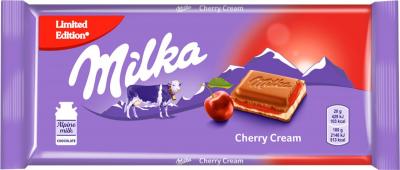 Молочный шоколад Milka Вишня 100 грамм