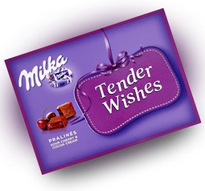 Milka Tender Wishes коробка шоколадных конфет 110 грамм
